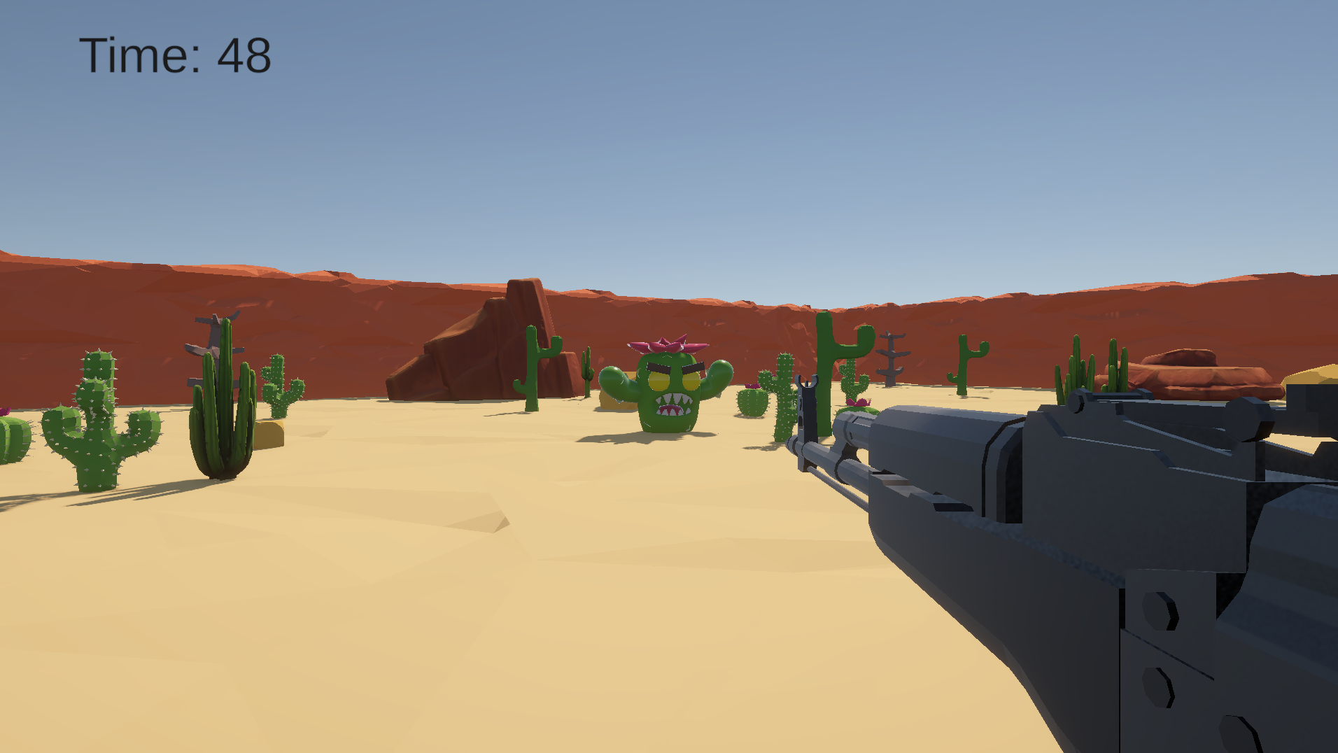 Cactus Countdown defense encounter with enemies in the desert