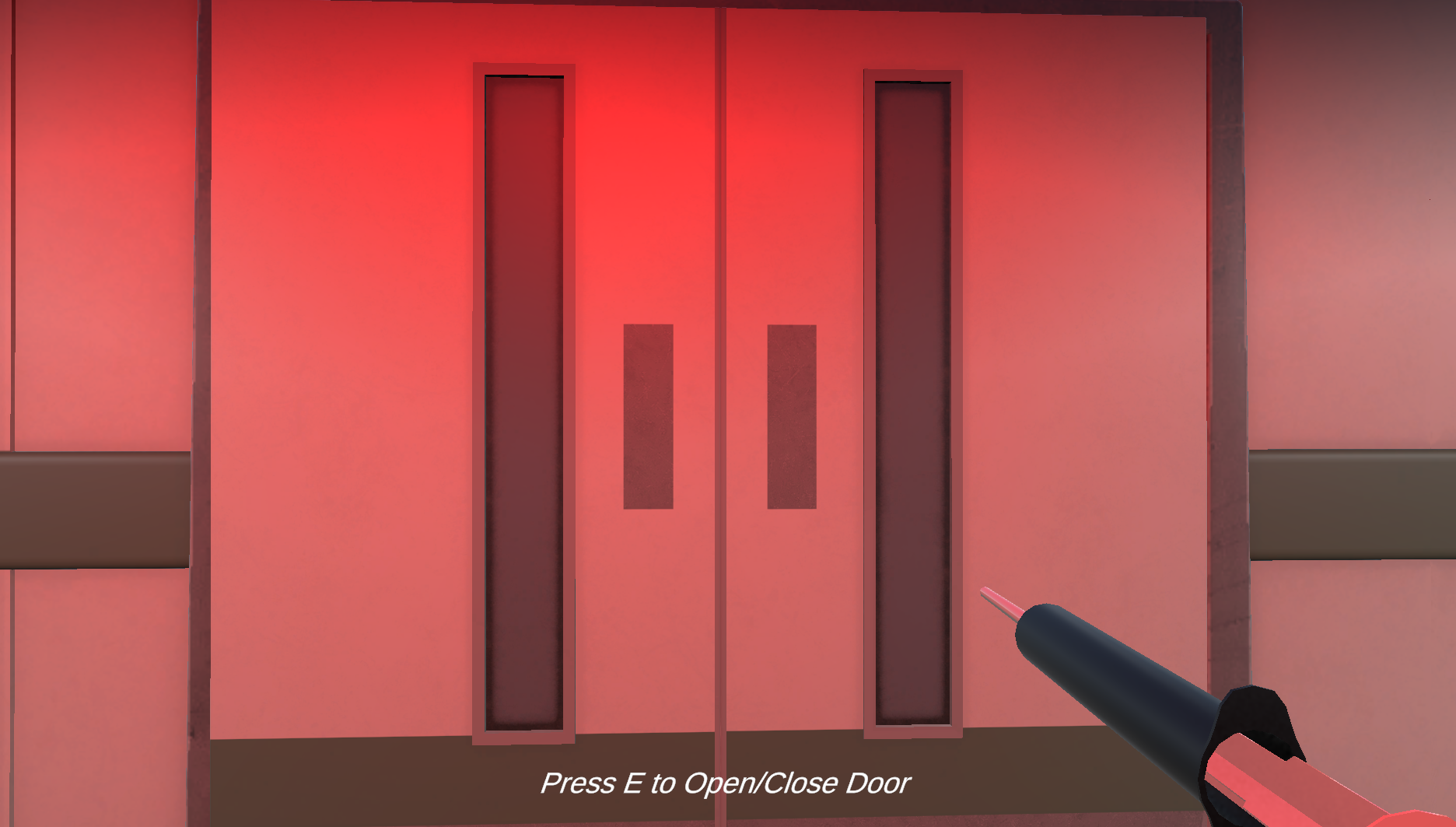 Keycard-driven interaction scene from Crimson Hours